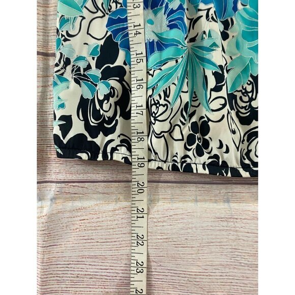 Maxine Of Hollywood Women's Blue Floral Tankini Top - 12 - Picture 4 of 11